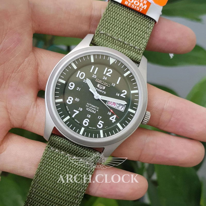Годинник Seiko 5 SNZG09J1 Military Automatic Green MADE IN JAPAN, фото 22