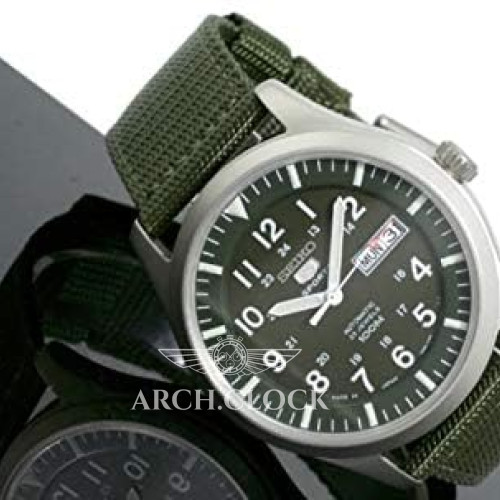 Seiko 5 SNZG09J1 Military Automatic Green MADE IN JAPAN