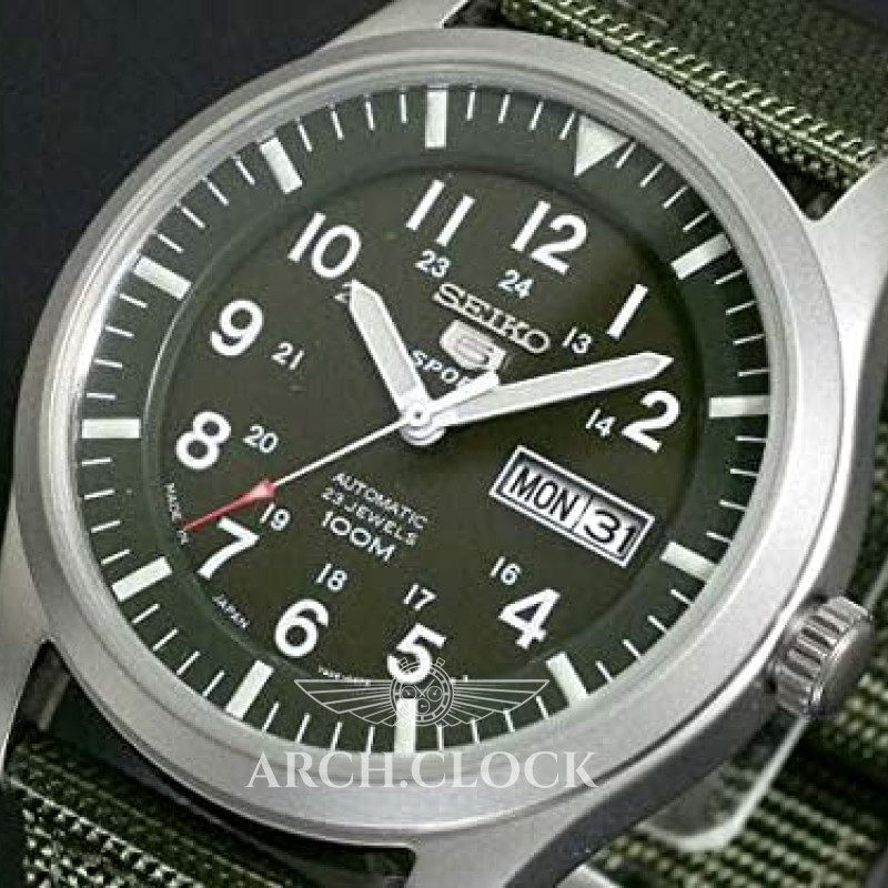 Годинник Seiko 5 SNZG09J1 Military Automatic Green MADE IN JAPAN, фото 30