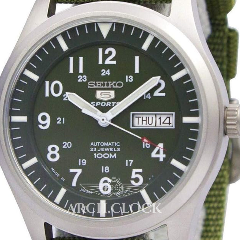 Годинник Seiko 5 SNZG09J1 Military Automatic Green MADE IN JAPAN, фото 12