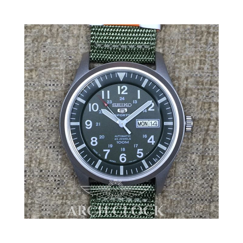 Годинник Seiko 5 SNZG09J1 Military Automatic Green MADE IN JAPAN, фото 19