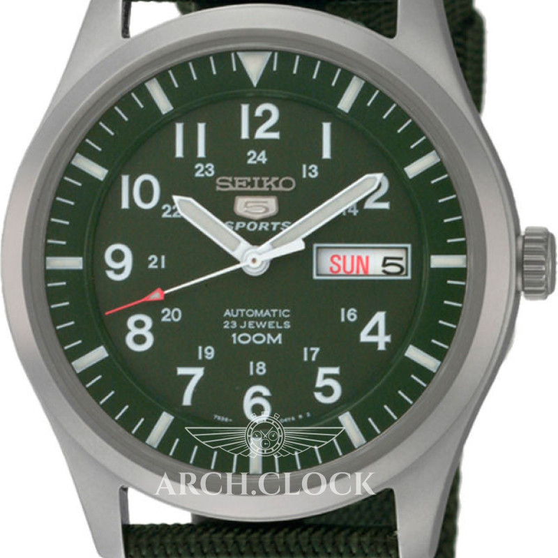 Годинник Seiko 5 SNZG09J1 Military Automatic Green MADE IN JAPAN, фото 10