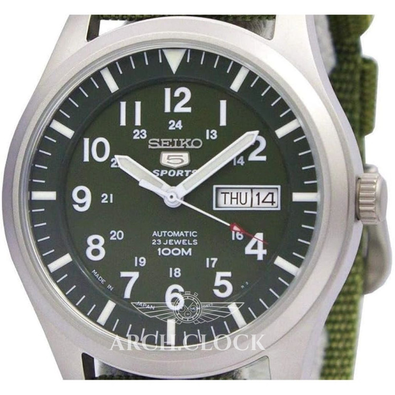 Годинник Seiko 5 SNZG09J1 Military Automatic Green MADE IN JAPAN, фото 7