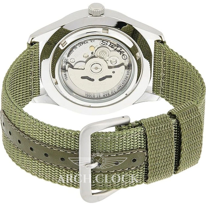Годинник Seiko 5 SNZG09J1 Military Automatic Green MADE IN JAPAN, фото 5