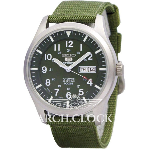 Seiko 5 SNZG09J1 Military Automatic Green MADE IN JAPAN