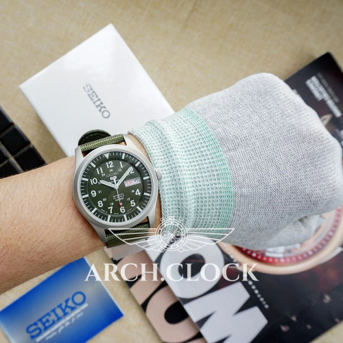 Seiko 5 SNZG09J1 Military Automatic Green MADE IN JAPAN