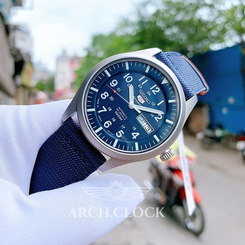 Годинник Seiko 5 SNZG11J1 Military Automatic Blue MADE IN JAPAN, фото 2