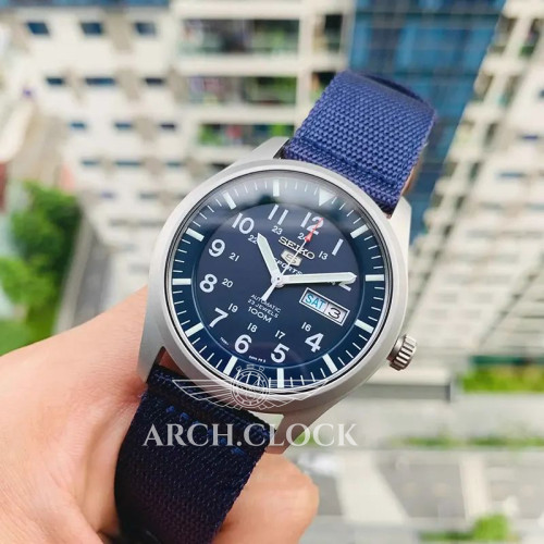 Seiko 5 SNZG11J1 Military Automatic Blue MADE IN JAPAN