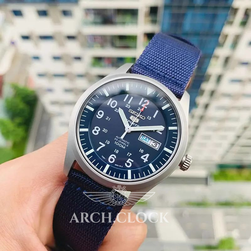 Годинник Seiko 5 SNZG11J1 Military Automatic Blue MADE IN JAPAN, фото 28