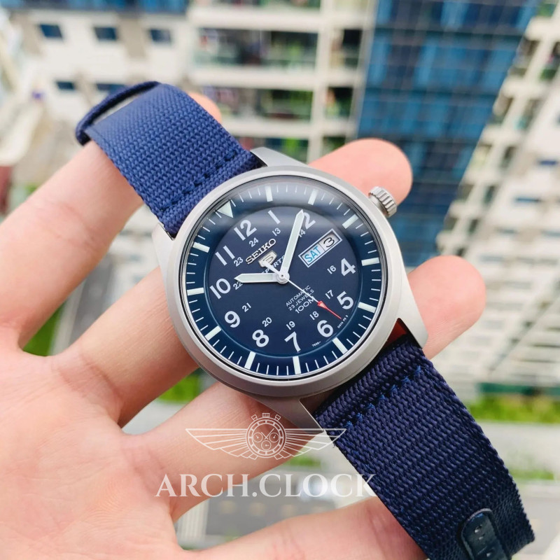 Годинник Seiko 5 SNZG11J1 Military Automatic Blue MADE IN JAPAN, фото 26