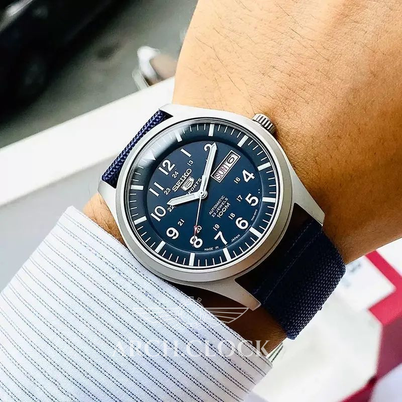 Годинник Seiko 5 SNZG11J1 Military Automatic Blue MADE IN JAPAN, фото 23