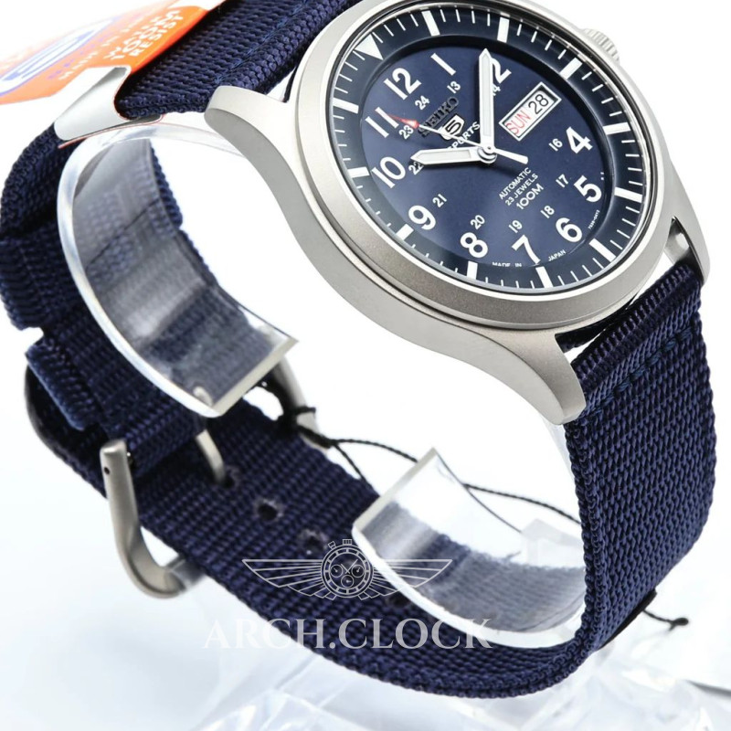 Годинник Seiko 5 SNZG11J1 Military Automatic Blue MADE IN JAPAN, фото 18