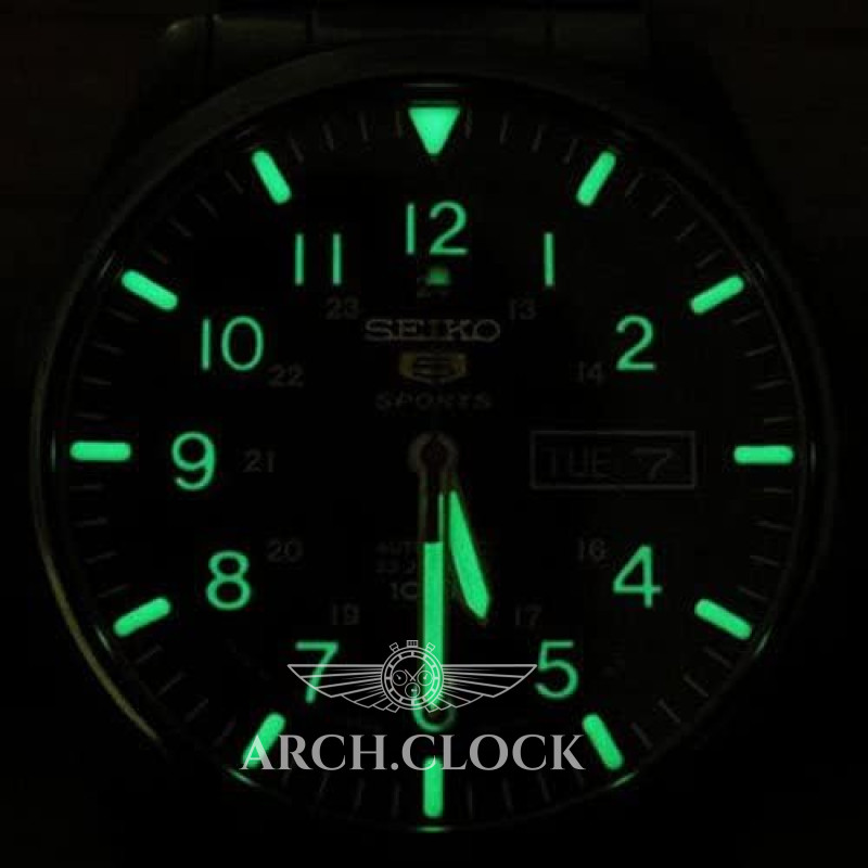 Годинник Seiko 5 SNZG15J1 Military Automatic Black MADE IN JAPAN, фото 5