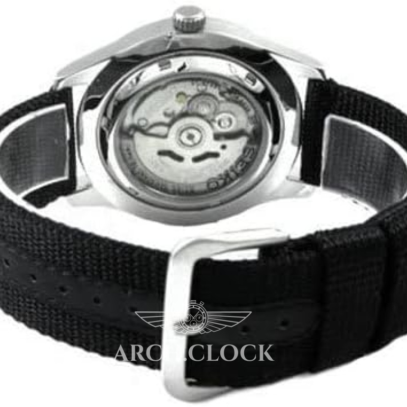 Годинник Seiko 5 SNZG15J1 Military Automatic Black MADE IN JAPAN, фото 6