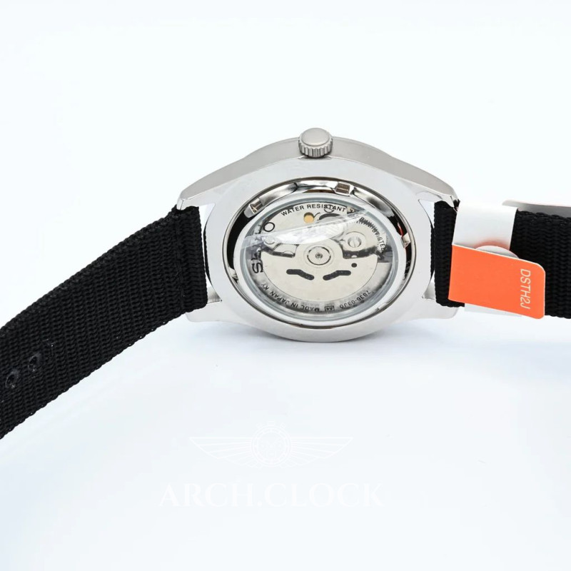Годинник Seiko 5 SNZG15J1 Military Automatic Black MADE IN JAPAN, фото 4
