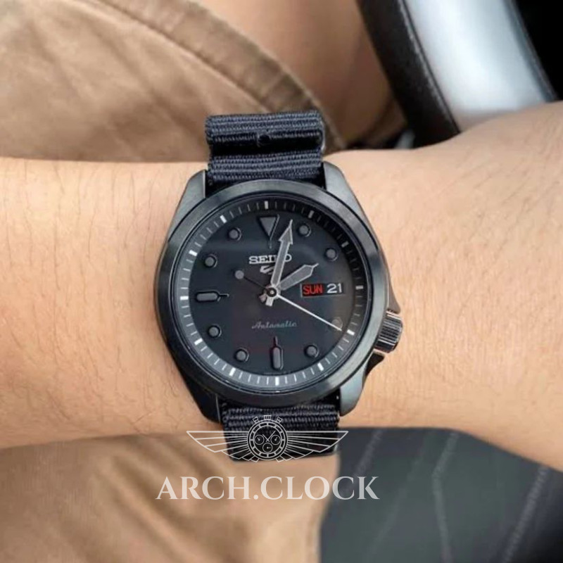 Годинник Seiko 5 SRPE69K1 Black Automatic Dial, фото 14