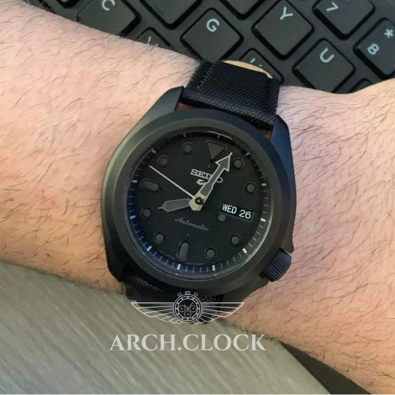 Годинник Seiko 5 SRPE69K1 Black Automatic Dial, фото 10