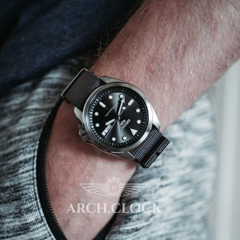 Годинник Seiko 5 SRPE69K1 Black Automatic Dial, фото 12