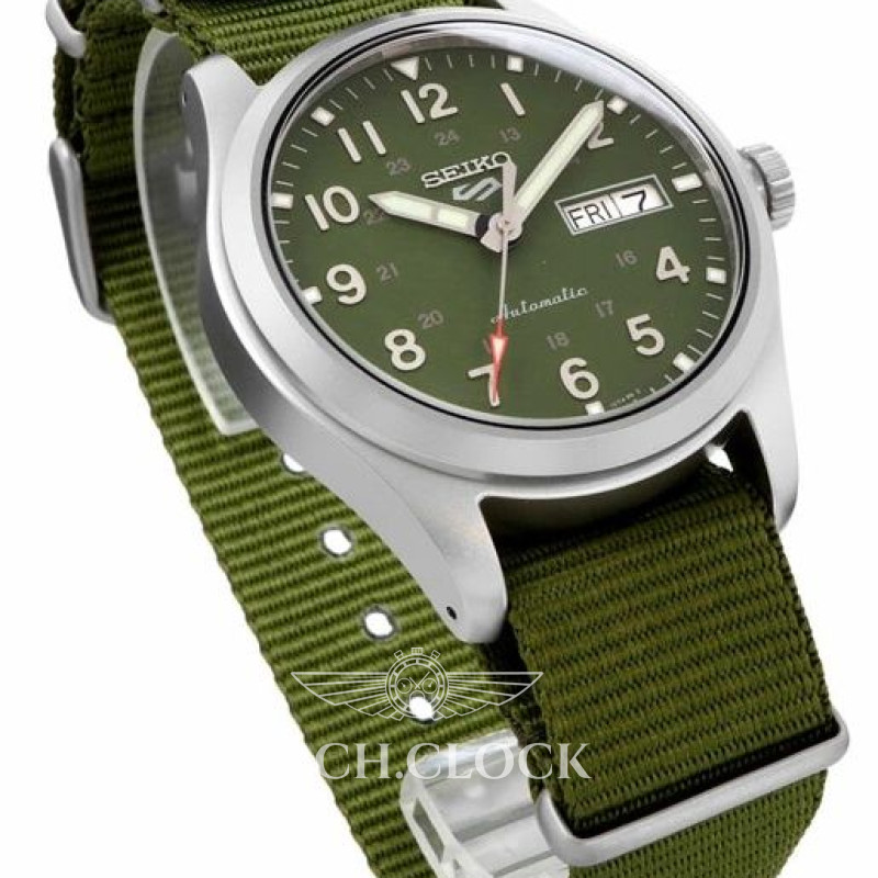 Годинник Seiko 5 SRPG33K1 Military Sports Automatic 4R36 100m, фото 2
