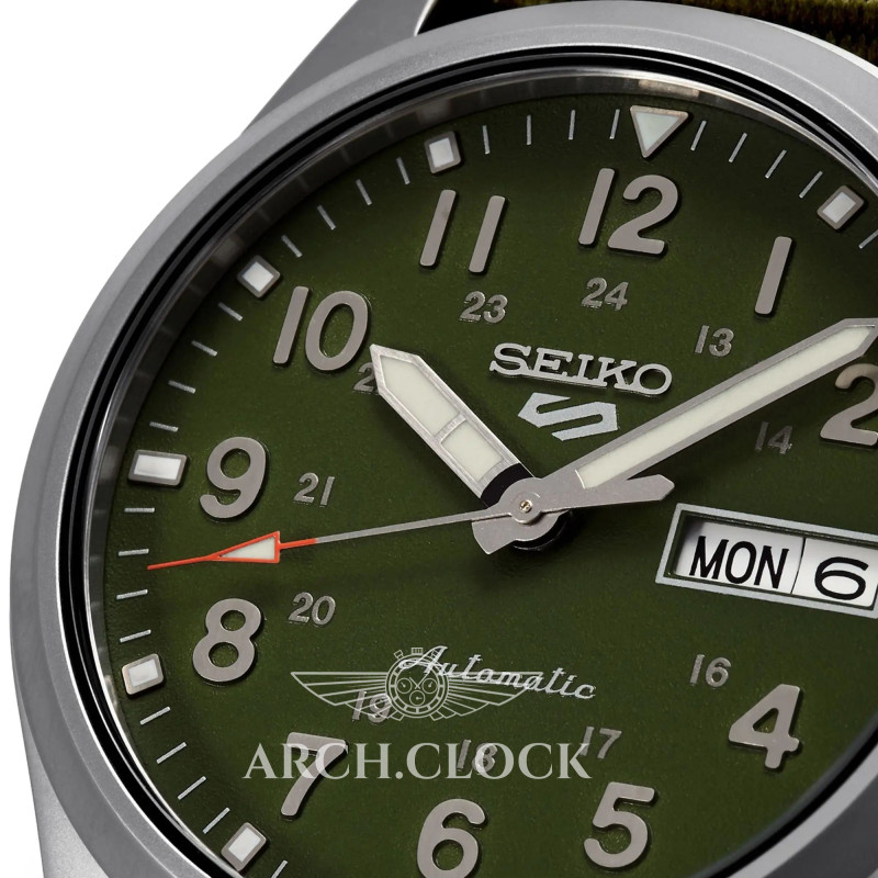 Годинник Seiko 5 SRPG33K1 Military Sports Automatic 4R36 100m, фото 4