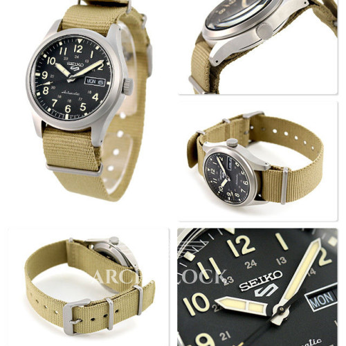 Seiko 5 SRPG35K1 Military Sports Automatic 4R36 100m
