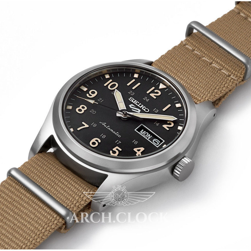 Годинник Seiko 5 SRPG35K1 Military Sports Automatic 4R36 100m, фото 14