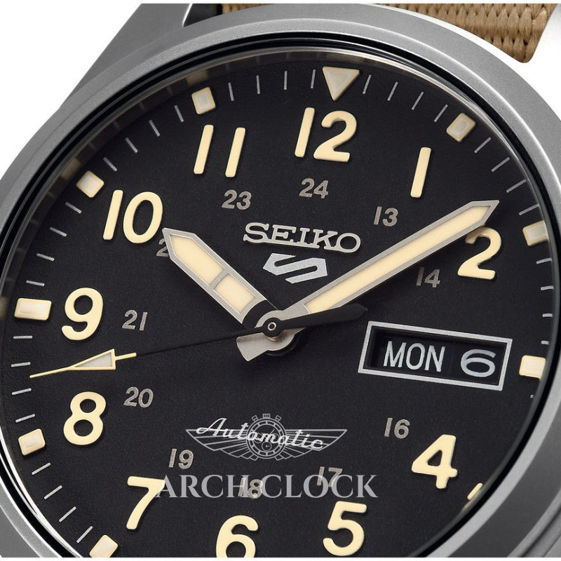 Годинник Seiko 5 SRPG35K1 Military Sports Automatic 4R36 100m, фото 11