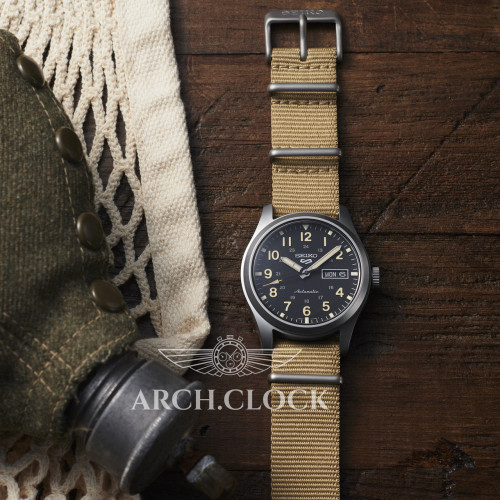 Seiko 5 SRPG35K1 Military Sports Automatic 4R36 100m