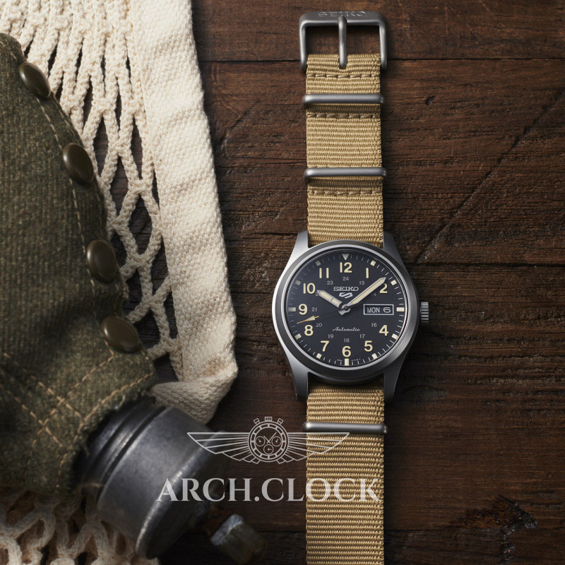Годинник Seiko 5 SRPG35K1 Military Sports Automatic 4R36 100m, фото 3