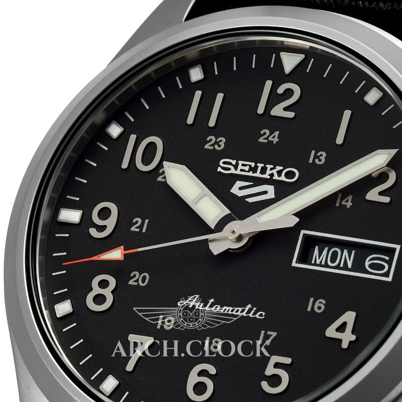 Годинник Seiko 5 SRPG37K1 Military Sports Automatic 4R36 100m, фото 3