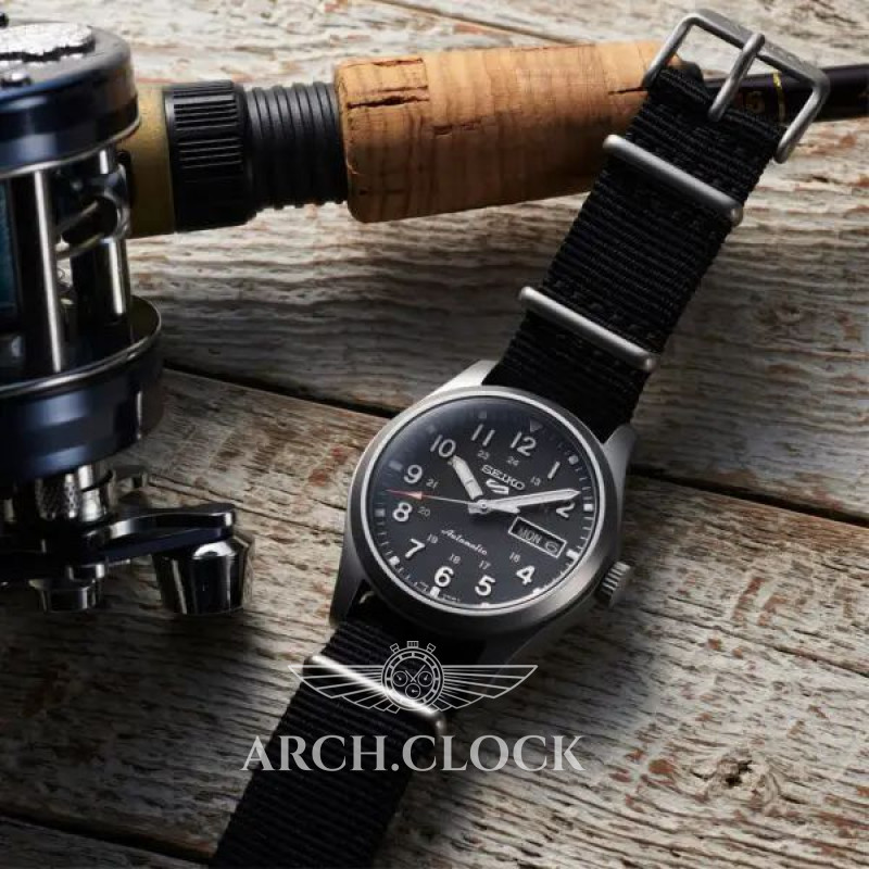 Годинник Seiko 5 SRPG37K1 Military Sports Automatic 4R36 100m, фото 5
