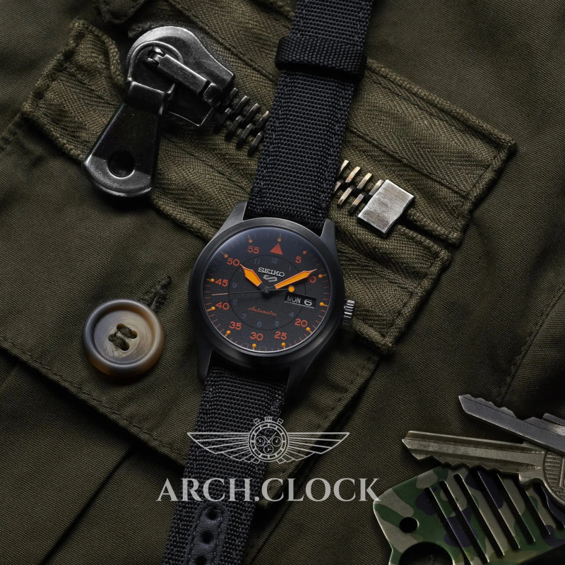 Годинник Seiko 5 SRPH33K1 Military 100m 4R36, фото 6