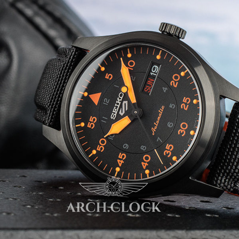 Годинник Seiko 5 SRPH33K1 Military 100m 4R36, фото 8