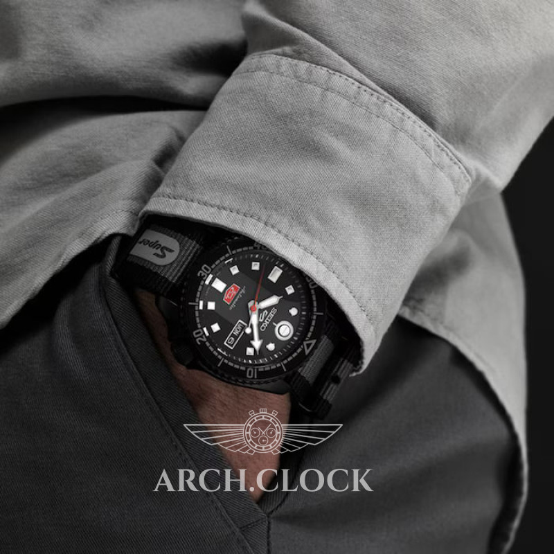 Годинник Seiko 5 SRPJ75K1 Sports Honda Super Cub Limited Edition, фото 6