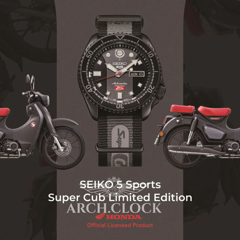 Годинник Seiko 5 SRPJ75K1 Sports Honda Super Cub Limited Edition, фото 8