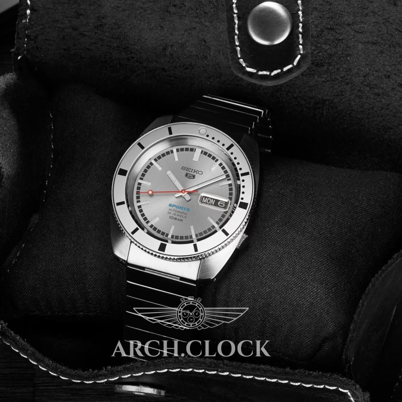 Годинник Seiko 5 Sports SRPL03K1 ASH BLUE 1968 LIMITED EDITION Heritage, фото 4