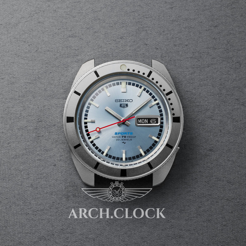 Годинник Seiko 5 Sports SRPL03K1 ASH BLUE 1968 LIMITED EDITION Heritage, фото 6