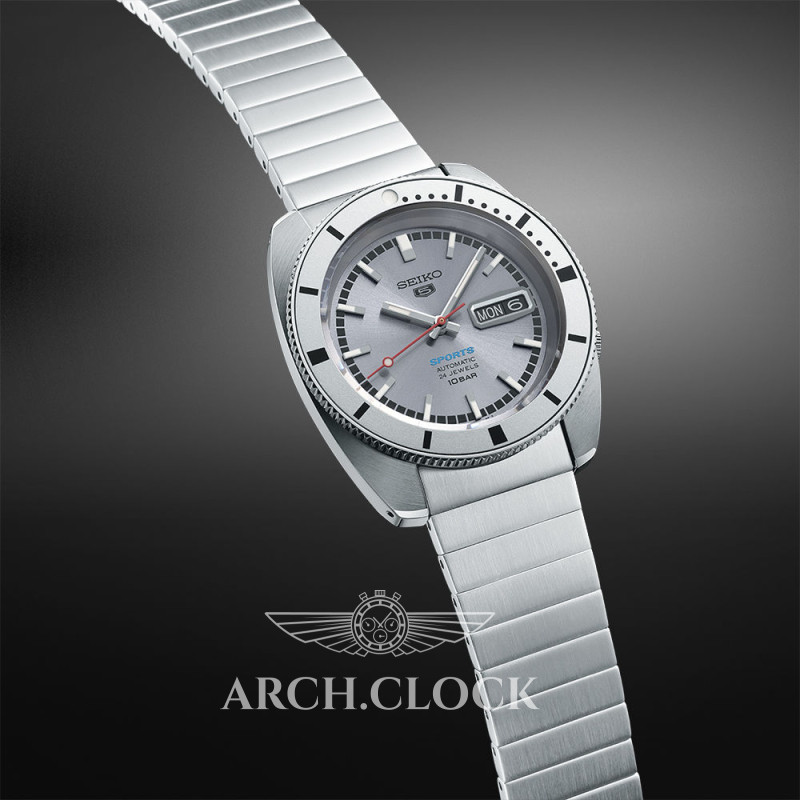 Годинник Seiko 5 Sports SRPL03K1 ASH BLUE 1968 LIMITED EDITION Heritage, фото 8