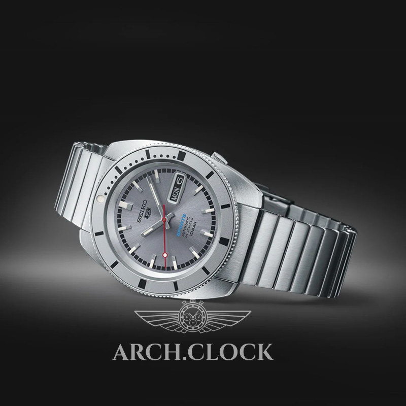 Годинник Seiko 5 Sports SRPL03K1 ASH BLUE 1968 LIMITED EDITION Heritage, фото 9