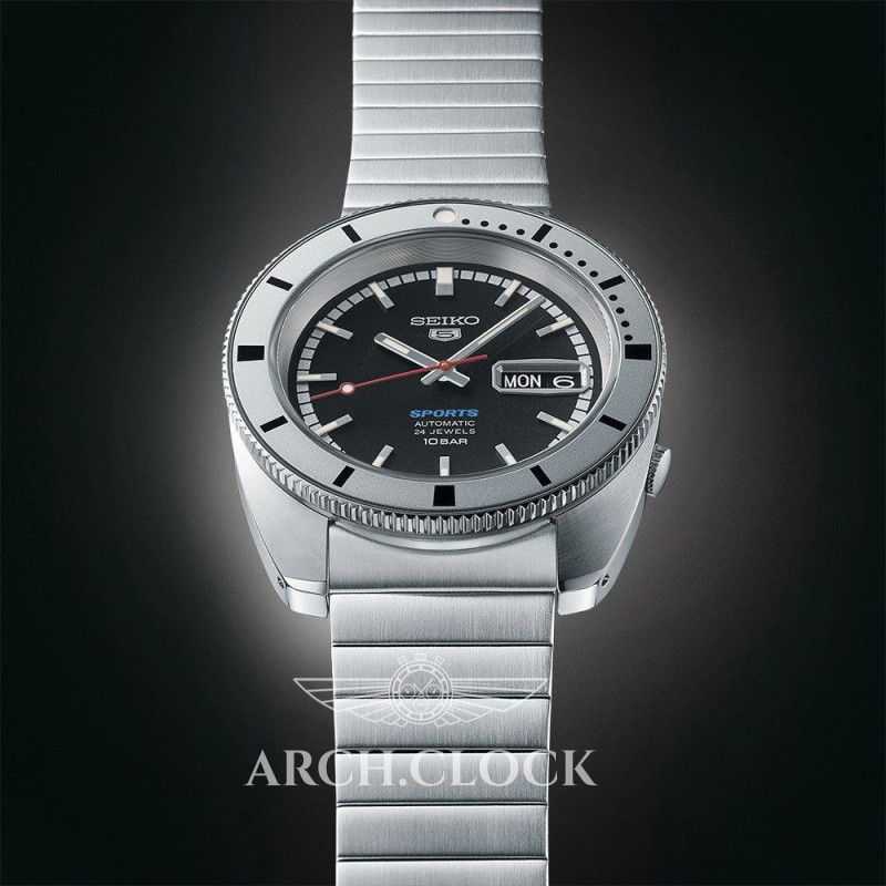 Годинник Seiko 5 Sports SRPL05K1 PEPPER BLACK 1968 LIMITED EDITION, фото 4