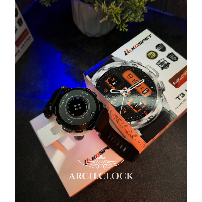 Kospet Tank T3 ULTRA Black + Compass GPS, фото 4