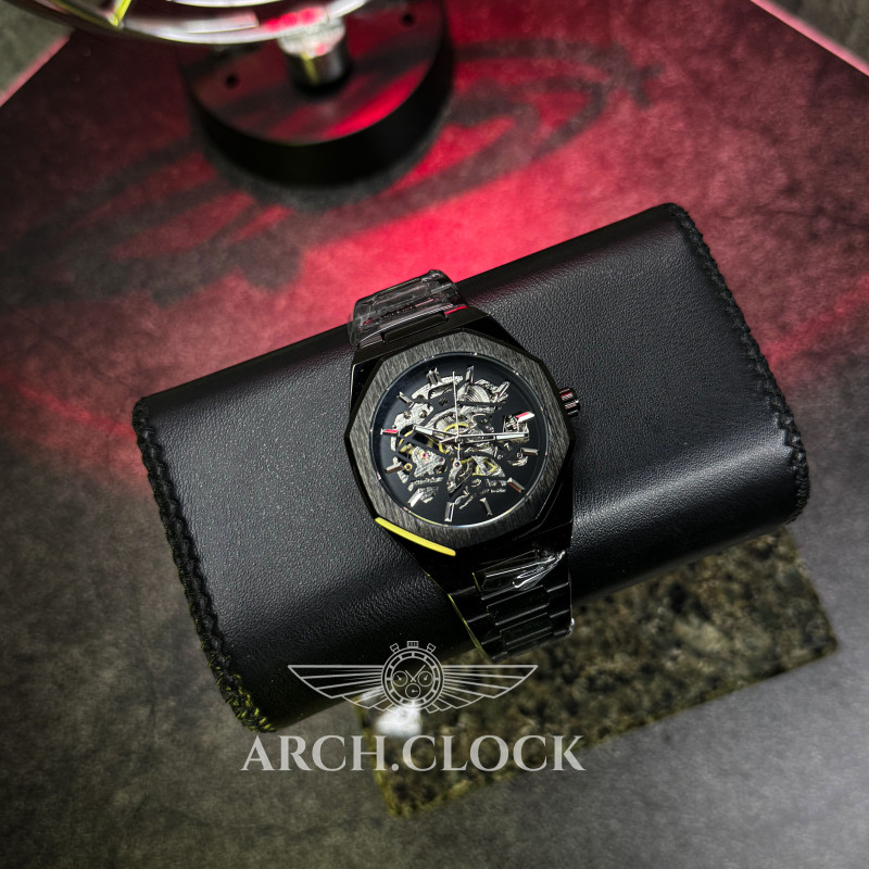 Годинник Gusto Skeleton Black, фото 9