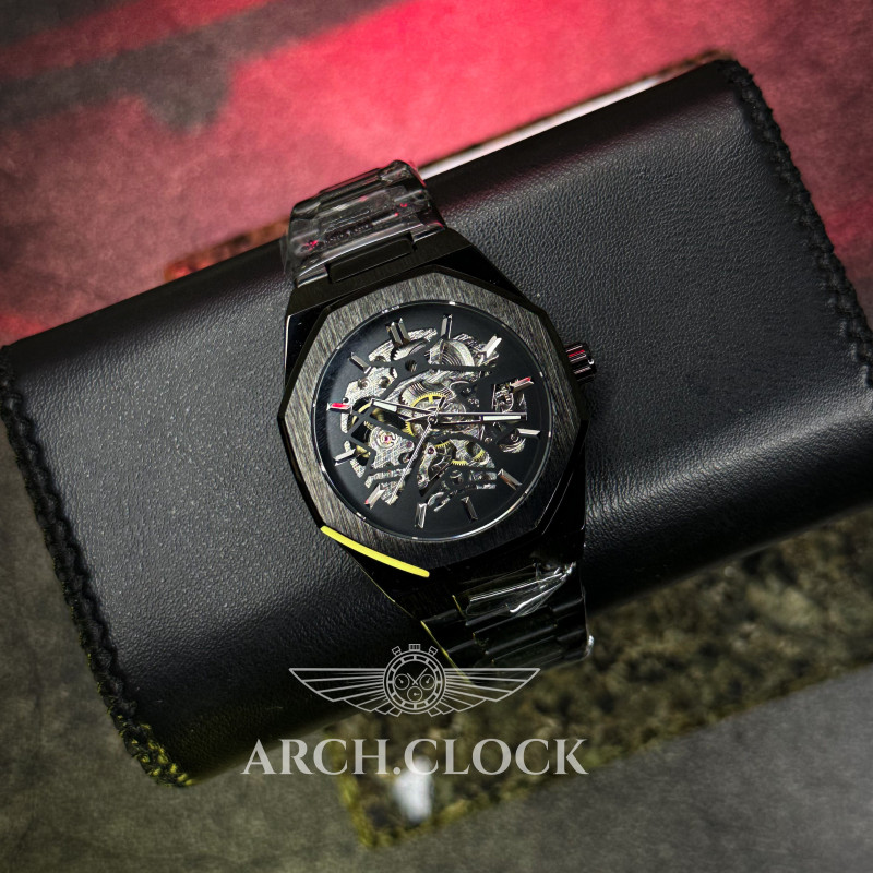 Годинник Gusto Skeleton Black, фото 7