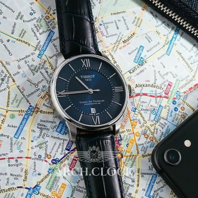 Годинник TISSOT CHEMIN DES TOURELLES POWERMATIC 80 T099.407.16.048.00, фото 11