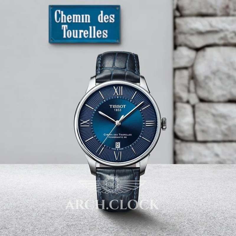 Годинник TISSOT CHEMIN DES TOURELLES POWERMATIC 80 T099.407.16.048.00, фото 8
