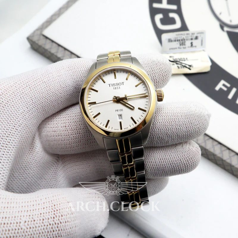 Годинник Tissot T-CLASSIC T101.210.22.031.01 Quartz Bicolor 100m, фото 19