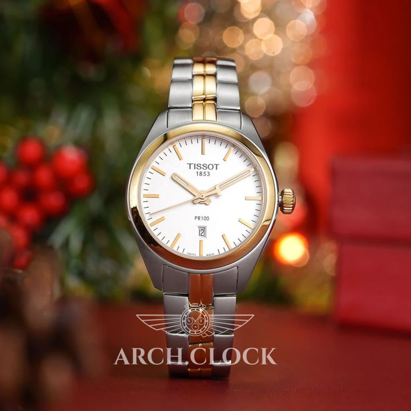 Годинник Tissot T-CLASSIC T101.210.22.031.01 Quartz Bicolor 100m, фото 15