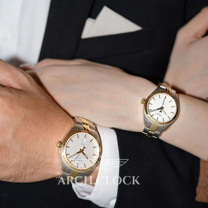 Годинник Tissot T-CLASSIC T101.210.22.031.01 Quartz Bicolor 100m, фото 14