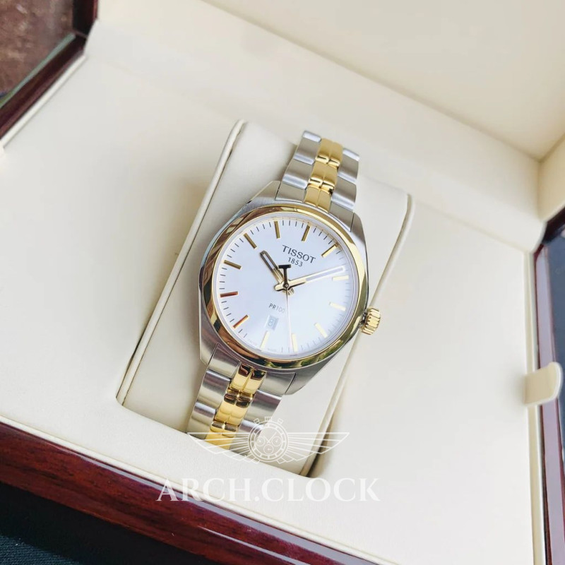 Годинник Tissot T-CLASSIC T101.210.22.031.01 Quartz Bicolor 100m, фото 12