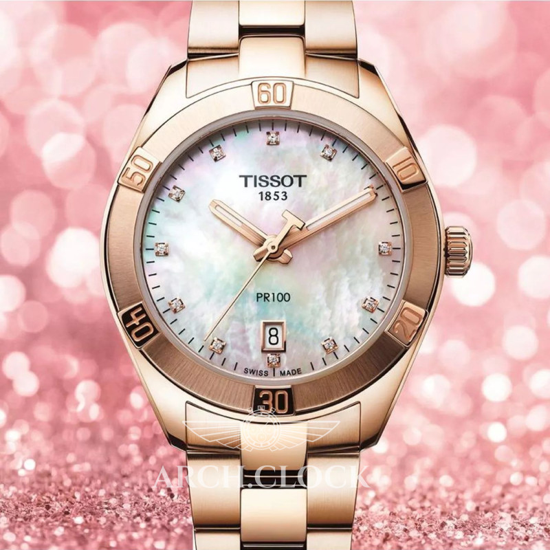 Годинник Tissot CLASSIC T101.910.33.116.00 GOLD Quartz 100m, фото 8